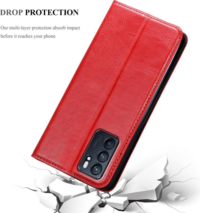 Actual product image Cadorabo Book Invis. Magnet sleeve (Oppo Reno 6 5G)