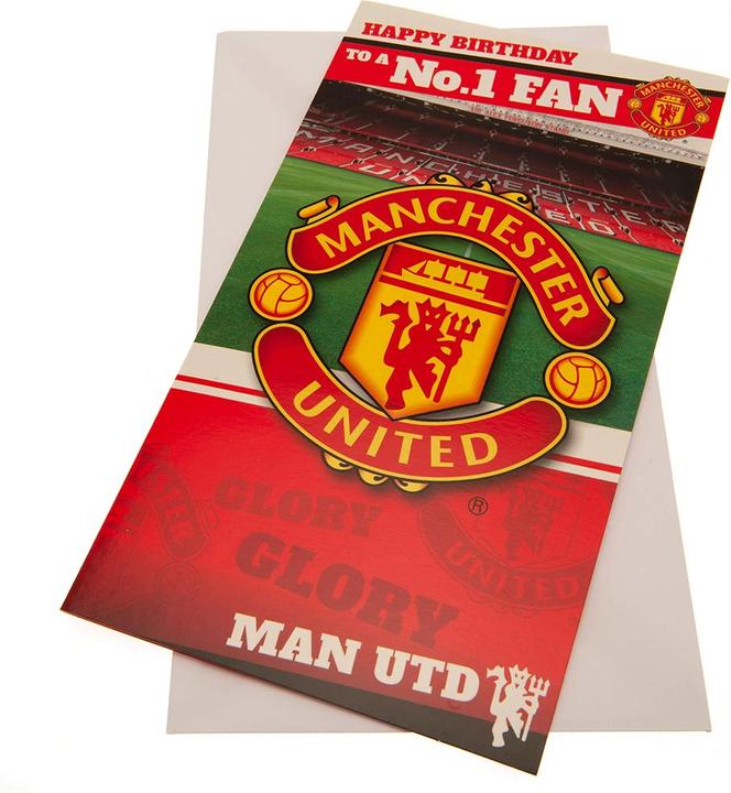 Manchester United FC Birthday card No 1 Fan (1 pcs.)