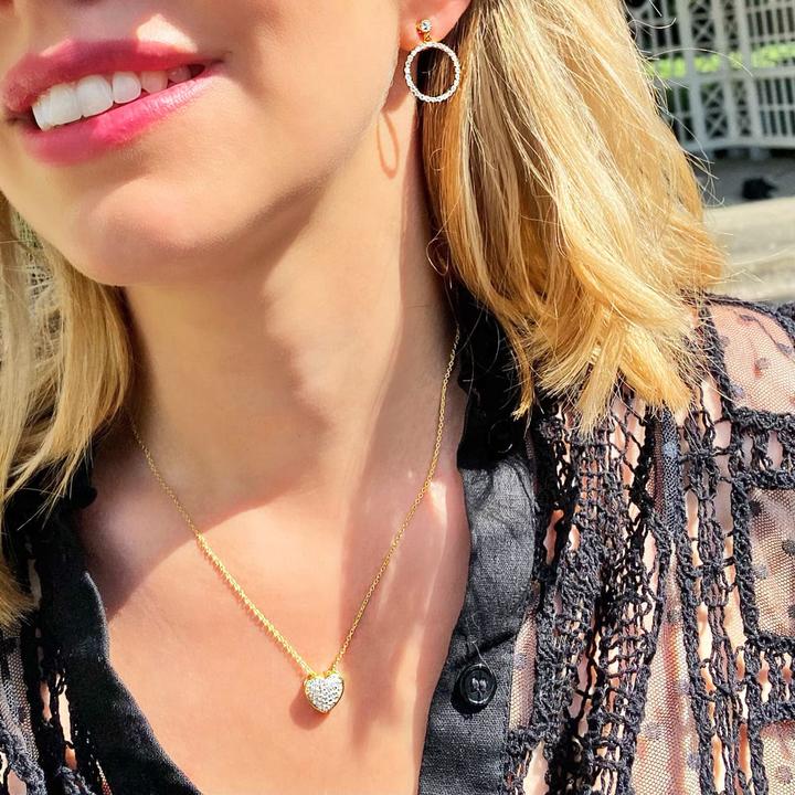 Immagine prodotto Candy Collana Lela, argento sterling 925, placcata oro (Argento 925, Placcato oro 18k, 42 - 45 cm)