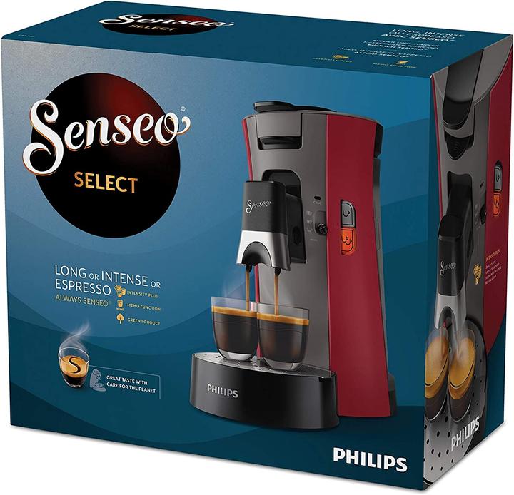Productafbeelding Philips Koffiepadapparaat Senseo Select Intense Red Single (Senseo)