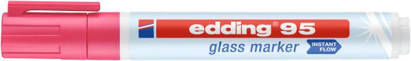 Produktbild Edding Glasboard Marker Set (Weiss, Gelb, Pink, Hellblau, 3 mm, 4 x)