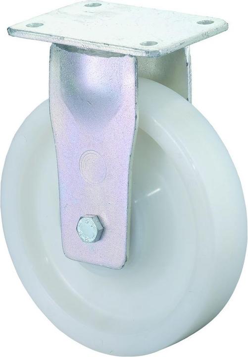Actual product image BS Rollen RR110.B15.250 Heavy-duty castor, fixed castor, Ø 250 mm, screw-on plate, plastic wheel