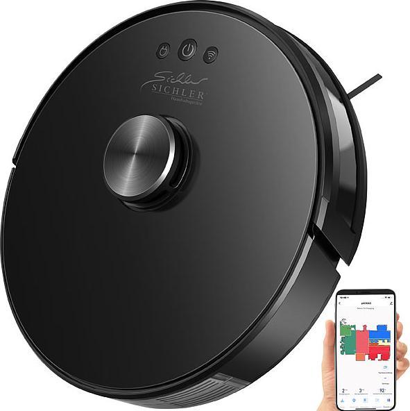 Produktbild Sichler WLAN-Saug- & Wischroboter mit Lidar-, Gyro- & 360°-Laser-Sensor, App (Saugwischroboter)