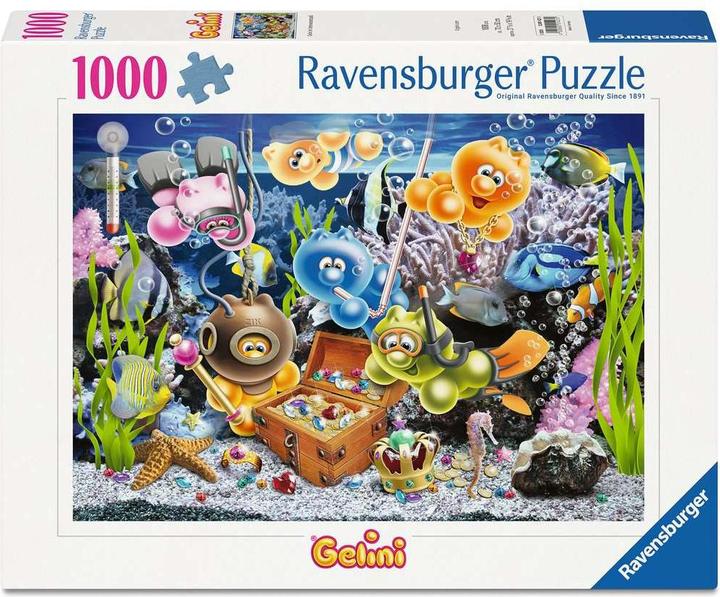 Produktbild Ravensburger Erwachsenenpuzzle 1000 Teile - Gelini im Unterwasserspass (1000 Teile)
