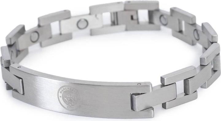Manchester City FC Graviert Armband Edelstahl (22 cm, 100% synthetisches Material)