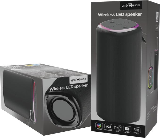 Actual product image Gembird SPEAKER BLUETOOTH/SPK-BT-LED-08L (4 h)