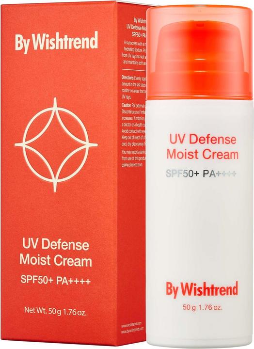 Actual product image Wishtrend By Uv Defense Moist Cream Spf50+ Pa++++ - 50g (Suntan cream, SPF 50+, 50 g)