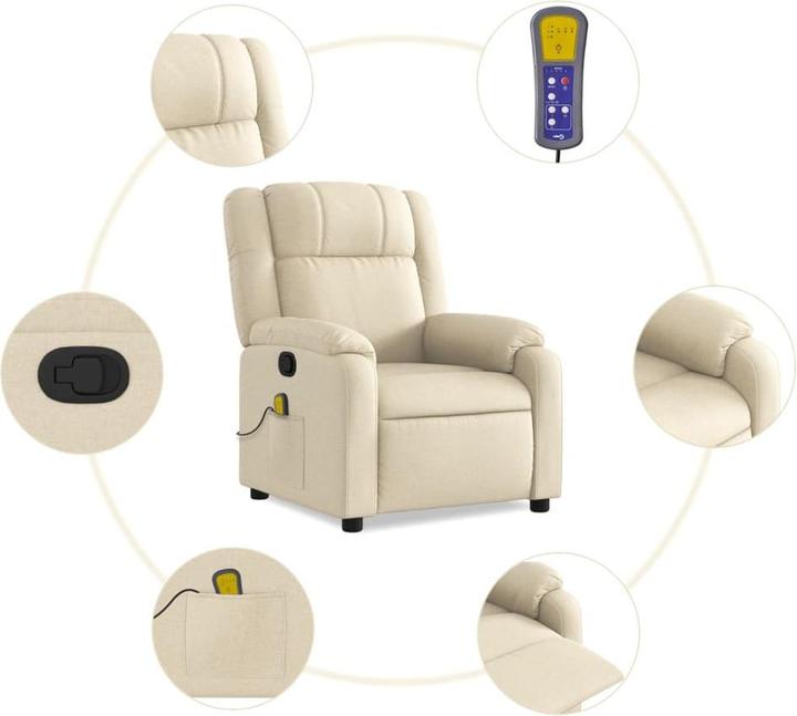 Immagine prodotto VidaXL Sedia da massaggio in tessuto