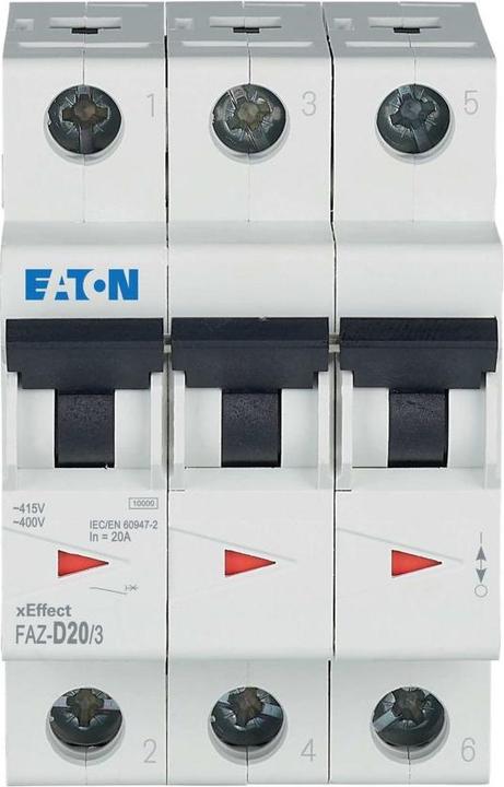 Produktbild Eaton Circuit Breaker, D Curve, 20A, 3-Pole