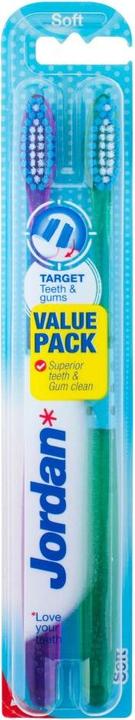 Jordan TEETH & GUMS cepillo dental #suave 2 uds (Weich, 2 x)