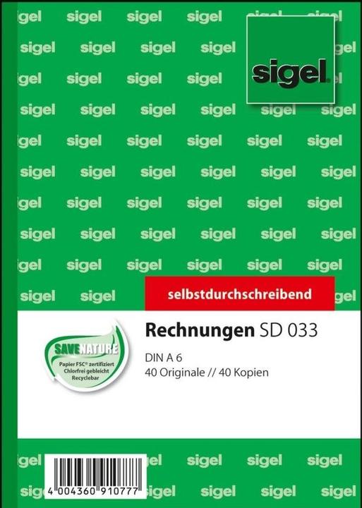 Produktbild Sigel Rechnungen (40 x)