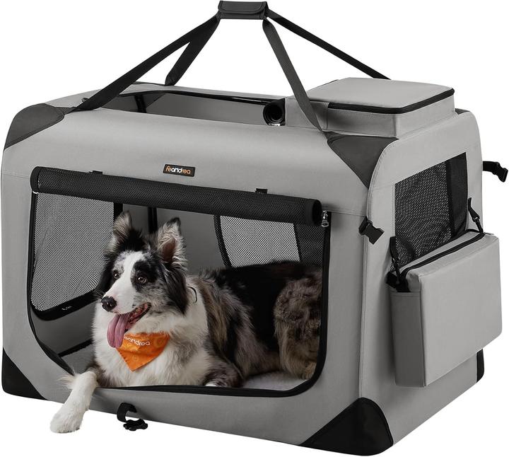 Produktbild Feandrea Faltbare Hundetransportbox XXL, PDC090G02 (Hund, Faltbar, Atmungsaktiv)