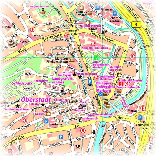 Produktbild PublicPress.1266 Stadtplan Marburg