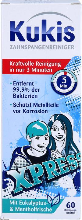 Productafbeelding Kukis Reckitt Benckiser Beugelreiniger Reinigingstabletten, 60 st. tabletten