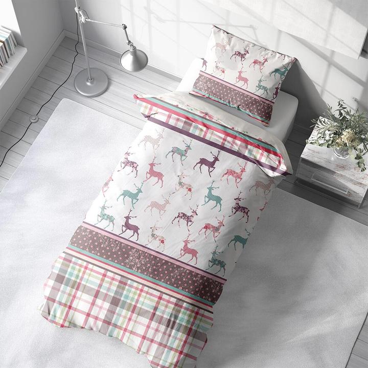 Actual product image Traumschlaf Deer (Bedding set, 135x200 cm + 80x80 cm)