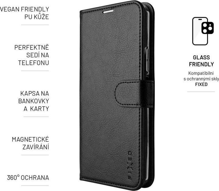 Produktbild Fixed Kaardivahega mobiiliümbris Redmi Note 13 Wallet Opus, must (Xiaomi Redmi Note 13 5G)