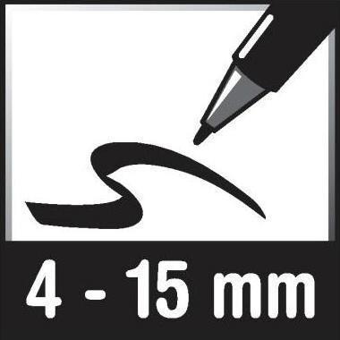Immagine prodotto Edding 4090 Marcatore a gesso (Arancia, Bianco, Giallo, Pink, 15 mm, 5 x)