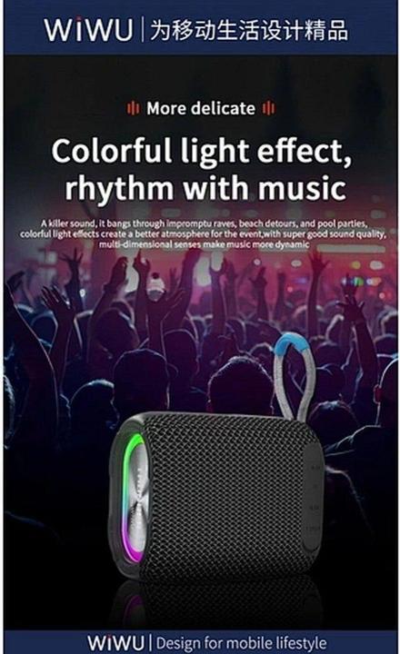Immagine prodotto Wiwu Bluetooth speakers - Wireless Bluetooth Speaker Thunder P26 - gray