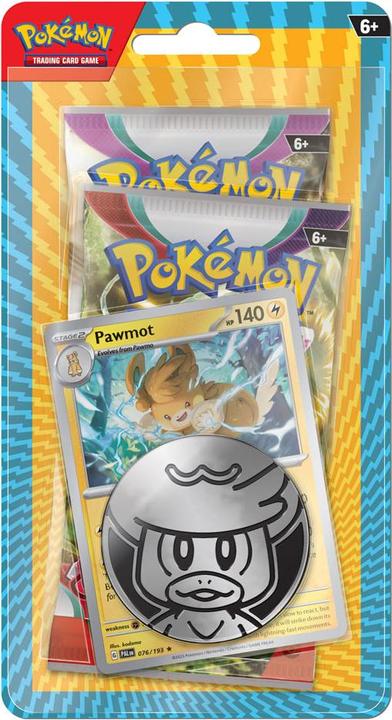 Pokémon Blister Booster Doppelpack (Jan2024) Checklane Footprint *Englische Version* (Anglais, Blister Pack)