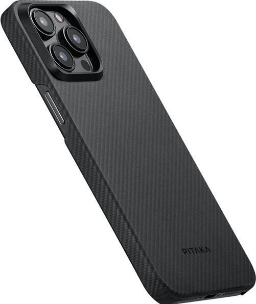 Actual product image Pitaka MagEZ Case 4 600D for iPhone 15 Pro Black/Grey Twill (Apple iPhone 15 Pro)