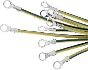 Produktbild Schneider Electric Erdungsader 10mm2, Länge 250mm, Ösenloch NSYEL2510D6 (Kabel)