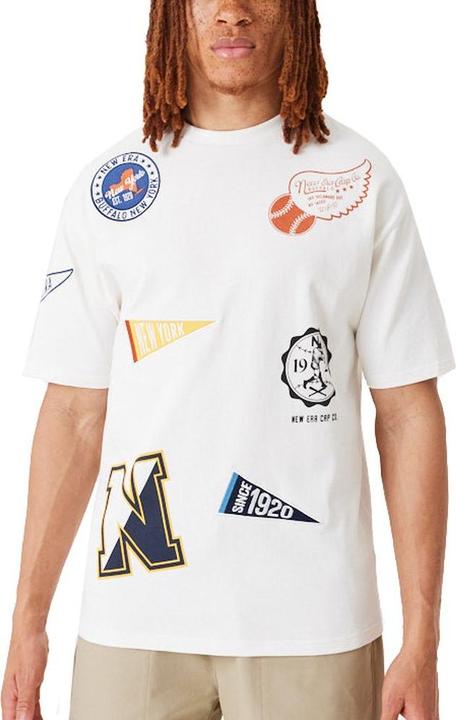 New Era Oversized Shirt - HERITAGE All Over Badges - XXL (XXL)