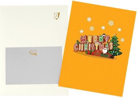 Produktbild MU Classic 3D Pop Up Weihnachtskarte mit Music Music Series (1 Stk.)