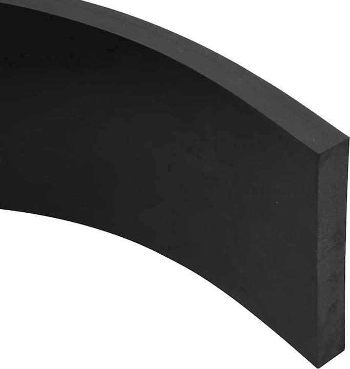 Produktbild VidaXL Schürfleiste Gummi Schwarz 200x15x2 cm Schürfleiste Gummilippe