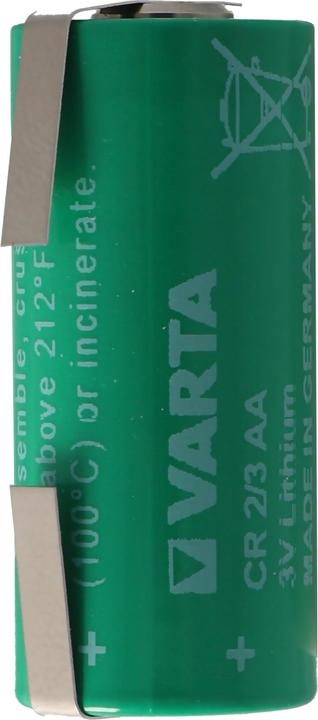 Actual product image Varta Batterie CR2/3AA, 6237 mit Lötfahne U-Form, 6237301301 (1 pcs., 2/3 AA, 1350 mAh)