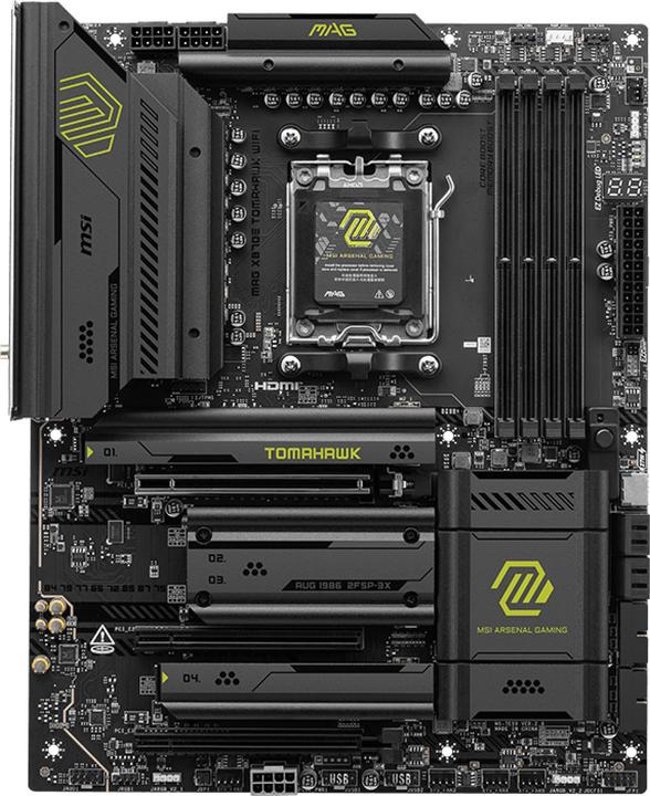 Produktbild MSI MAG X870E TOMAHAWK WiFi (AM5, AMD X870E, ATX)