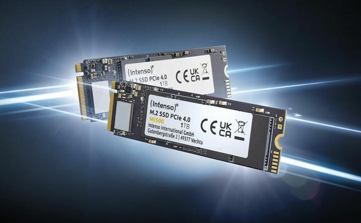 Actual product image Intenso M.2 SSD MI500 1TB PCIe NVMe Gen 4x4 (1000 GB, M.2 2280)