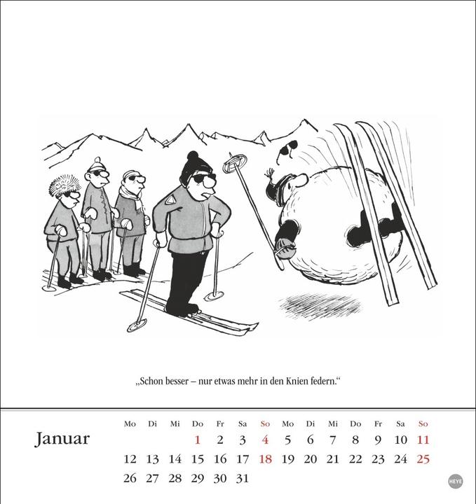 Produktbild Loriot Postkartenkalender 2026 (24 x 17 cm, Harter Einband, Deutsch)