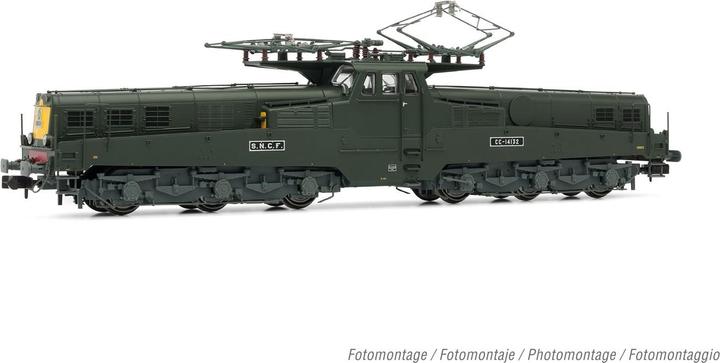 Actual product image Hornby SNCF electric locomotive CC 14132 green 2 lamps Ep. VI DC (Track N)
