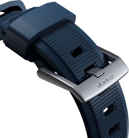 Image du produit Nomad Strap durci Atlantic Blue Connector Silver 42/44/45/49mm (45 mm, 44 mm, 42 mm, 49 mm, Pneus)