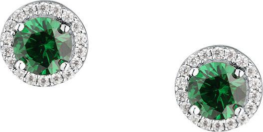 La Petite Story Elegant silver earrings with green zircons Silver LPS01AWV03 (925er Silber)