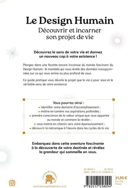 Produktbild Le design humain : découvrir et incarner son projet de vie (Französisch, Ménec Maryse, 2024)