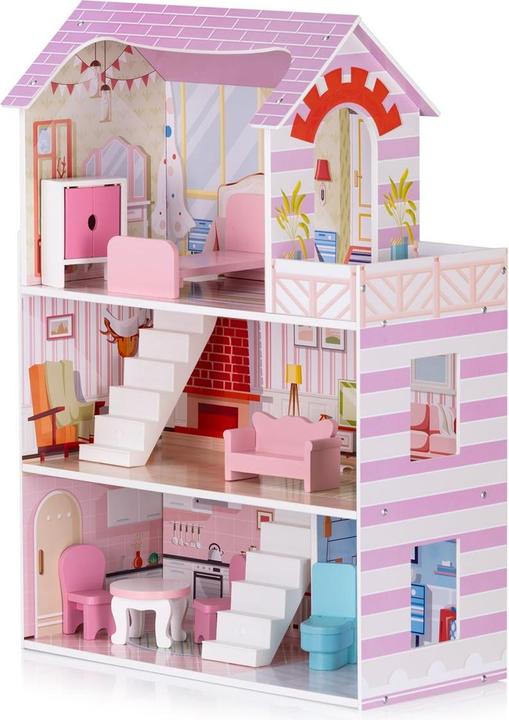 Produktbild Chipolino Holz-Puppenhaus 7-teilig