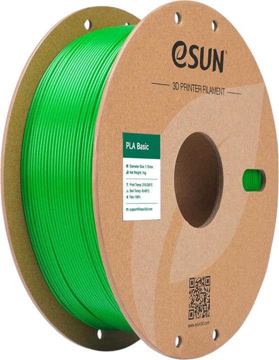 Actual product image eSUN PLA BASIC 1,75mm GREEN 1kg (PLA, 1.75 mm, 1000 g, Green)
