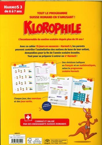 Image du produit Klorophile 15 jours en vacances HarmoS 3 (Français, Collectif, 2022)