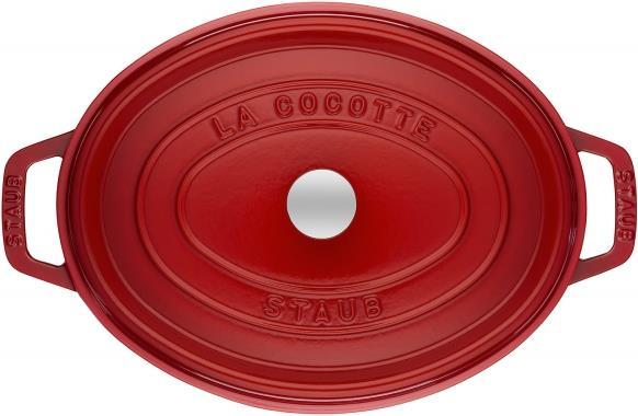 Produktbild Staub Bräter oval kirschrot (23 cm, Bräter + Schmortopf, Gusseisen, Emaille)