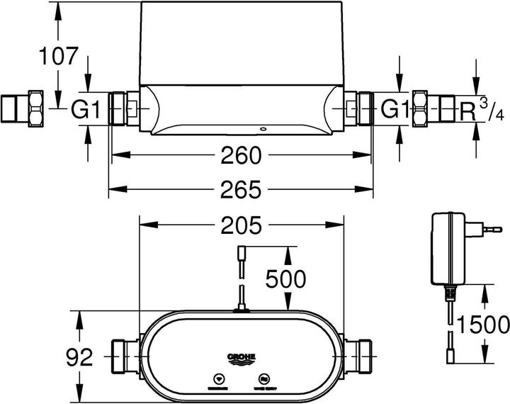 Actual product image Grohe Sense Guard intelligent water control