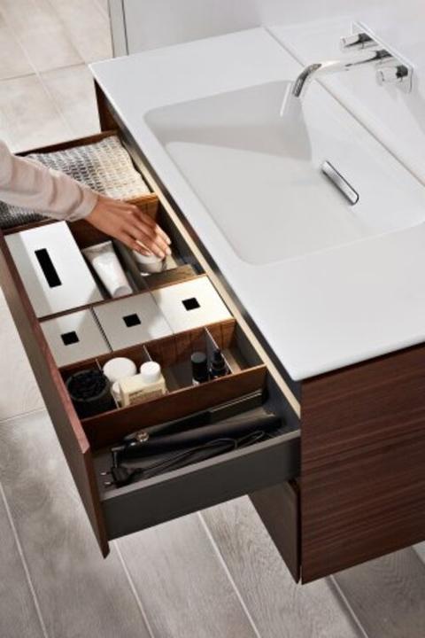 Produktbild Geberit One Waschtischunterschrank, 1044x465x396mm, 2 Schubladen, wandhängend, 500386 (44.5 x 39.5 x 53 cm)