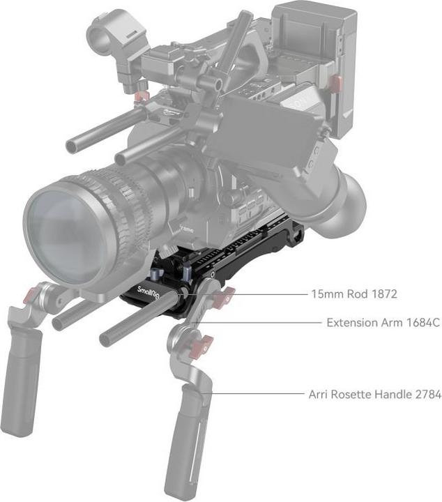 Actual product image SmallRig Universal Shoulder Rig (Compatible with Sony VCT-14 Plate) 2837C