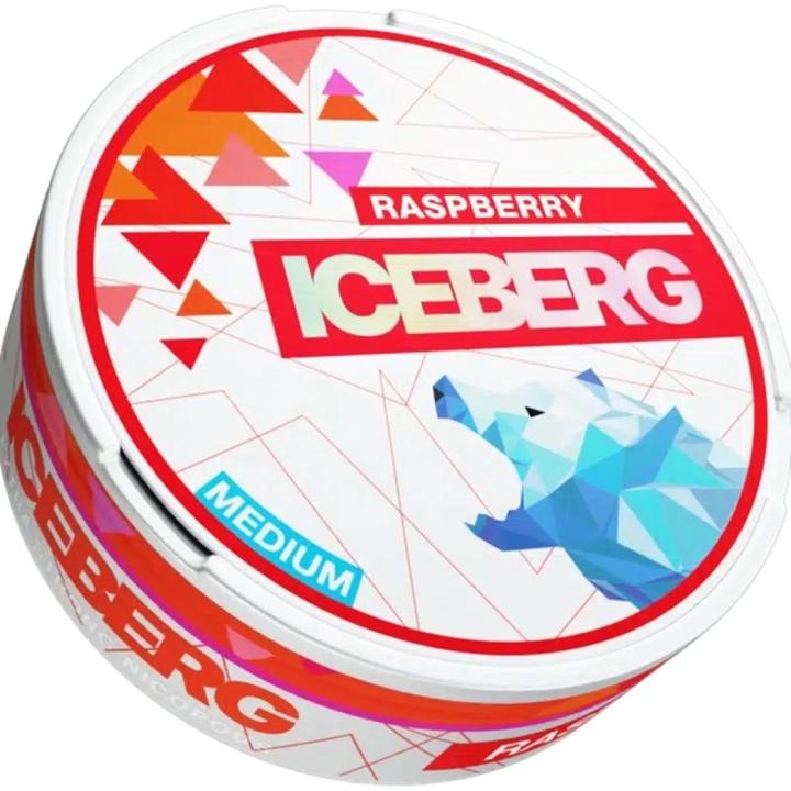 Iceberg Snus MEDIO - Lampone 12g (Sacchetti di nicotina, 20 mg)
