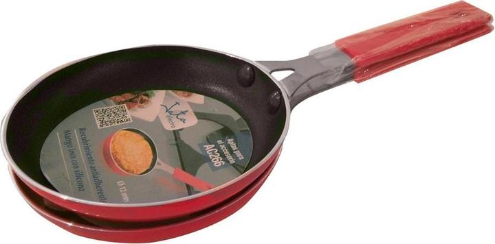 Actual product image Jata R266 2 small fring pan for AC266 (1.20 cm, Pot, Stainless steel)