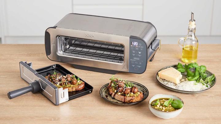 Image du produit Ninja 3-in-1 Multifunctionele Toaster, Grillplaat en Panini Maker - 7 Roosterstanden - RVS - ST202EU (Fiche CH)