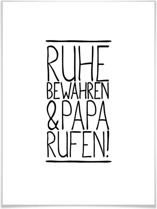 Actual product image Trenddeko Keep calm and call dad (50 x 60 cm)