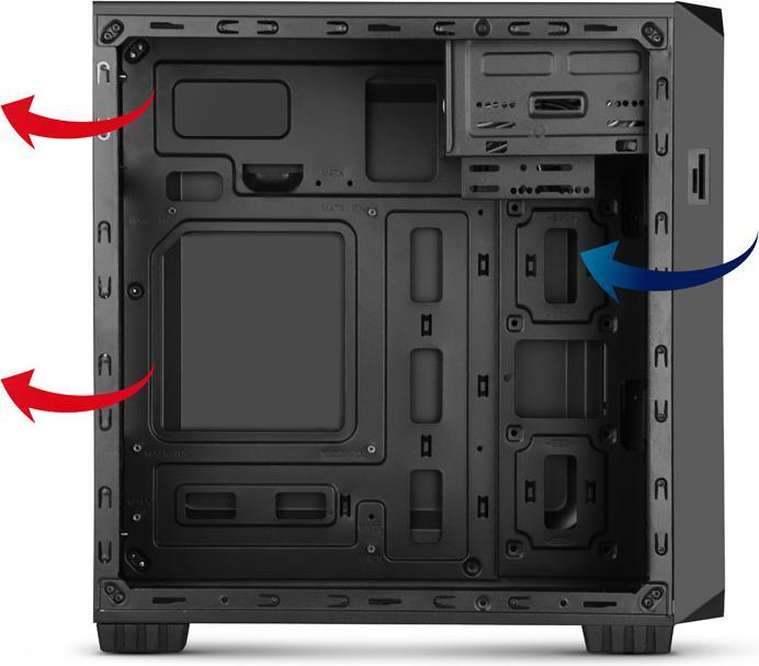 Actual product image Nox Xtreme Coolbay MX2 Mini Tower (mATX)