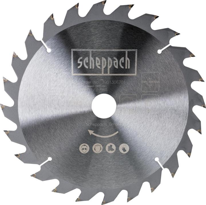 Produktbild Scheppach HW Kreissägeblatt Ø 250 x 30 x 2,4 x 1,8 mm /Z 24