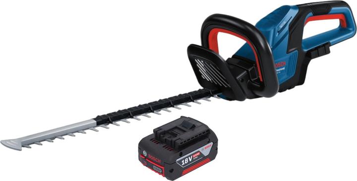 Produktbild Bosch Professional Bosch GHE 18V-50 Professional Akku Heckenschere 18 V 50 cm Brushless + 1x Akku 4,0 Ah - ohne (Akkuheckenschere)